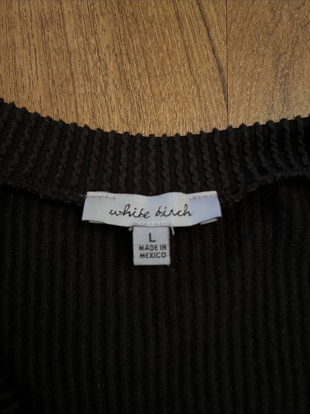 White Birch Oversized Long Sleeve Colorblock Top - Picture 3 of 8